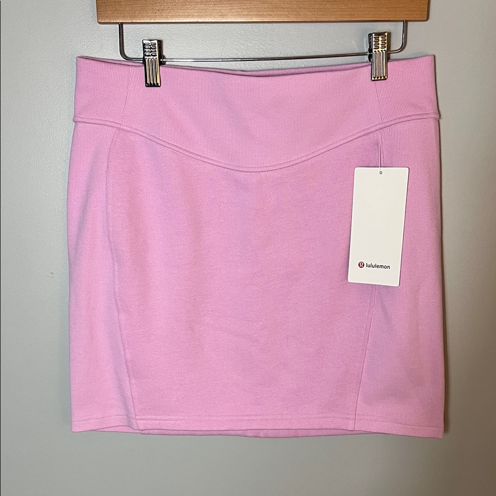 lululemon athletica Light Pink Scuba HR Mini Skirt